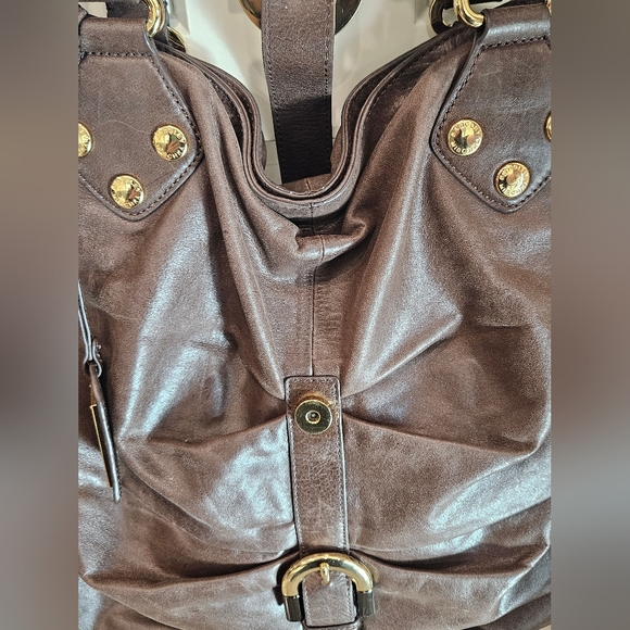Bagdley Mischka Brown Hobo Handbag / Purse Soft Leather Adjustable Strap - Picture 12 of 15
